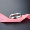Buyee 925 Silver Couples Ring Sets Can Engrave Simple White Ring Finger for Women Men Fashion Fine Jewelry Circle