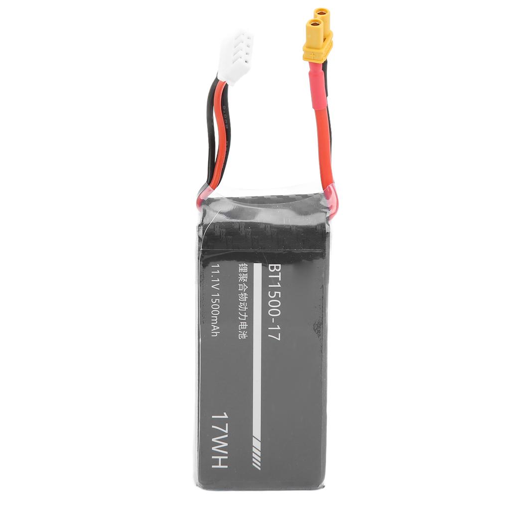 RC 1500mAh Lipo Battery 11.1V Provide Strong Power XT30 Output Plug Durable 3s Lipo Battery for RC