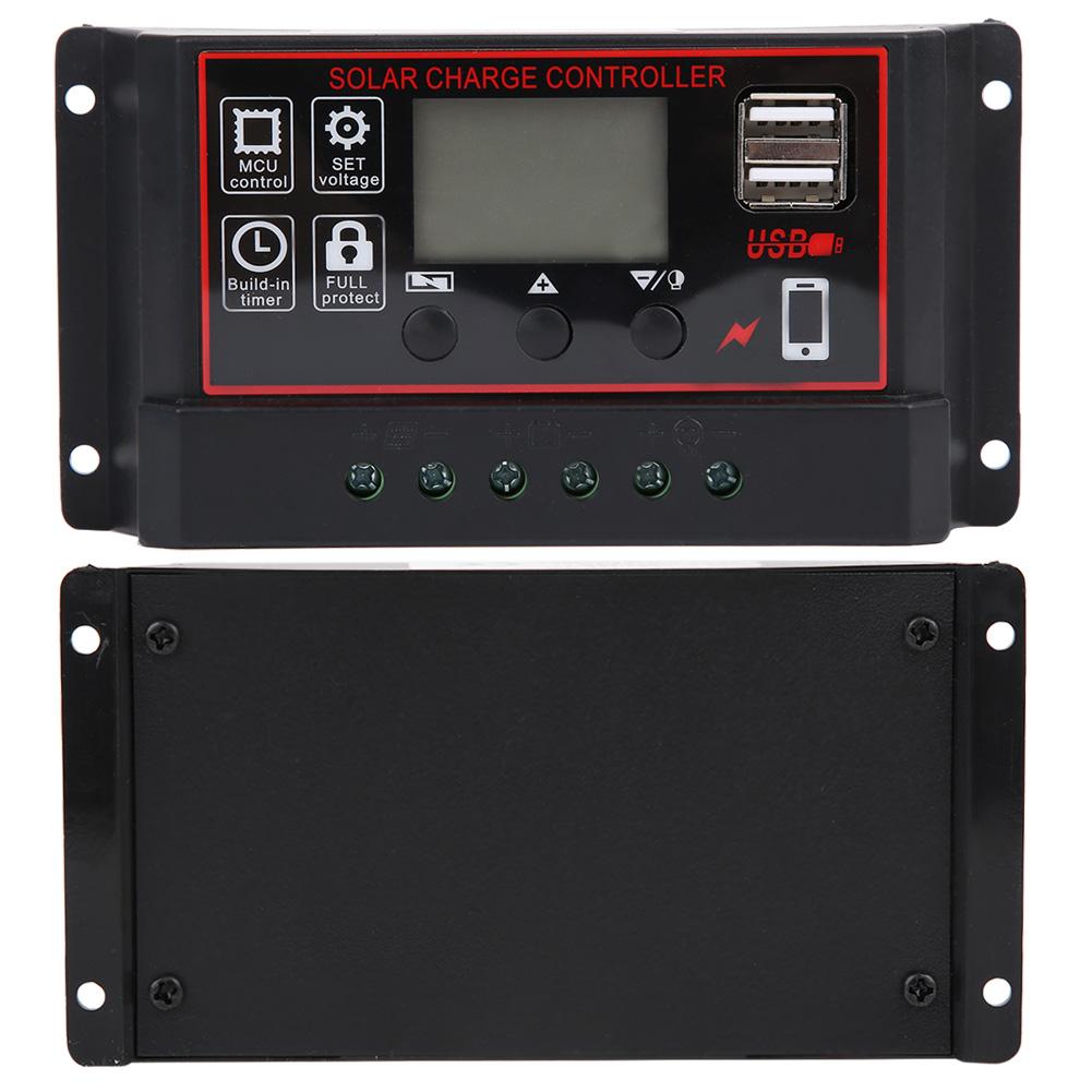 Solar Charge Photovoltaic Instrument Controller USB5V Digital Diplay Solar Energy Regulator