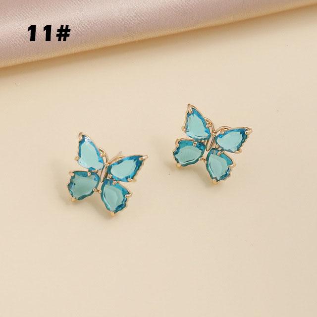 Butterfly Jewelry Multi-Colored Zircon Butterfly Necklace for Women Fashionable Clavicle Chain Pendant Necklace for Women