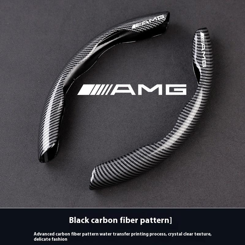 

Car Steering Wheel Cover For Mercedes Benz A B C E S Class AMG GLA GLB GLC GLE CLA CLS SLC GLS GLK SLK Vito ML Pilot A45 C43 C63 чёрный