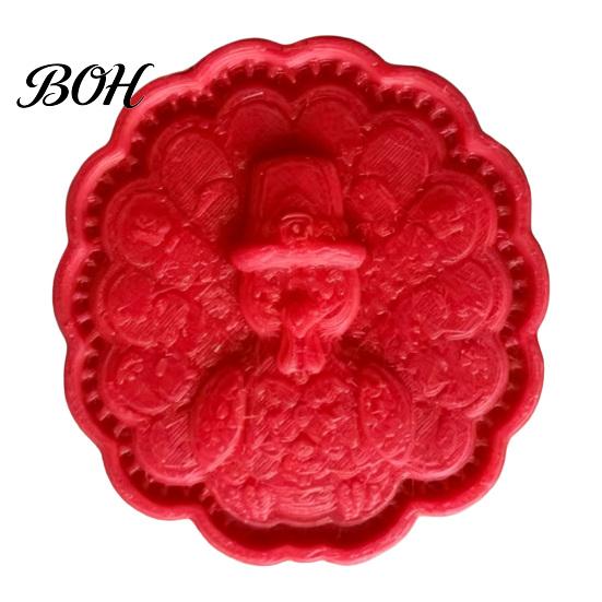 Festive Pattern Embosser Christmas Mini Pie Mold, Plastic Hand Press Pastry Durable Decorative Bakeware for Pastries Cookies And Fondant Maker Set
