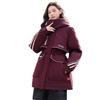 Hooded Color Matching Windproof Casual Loose Large Version Pie To Overcome Fashion Thickened Down Cotton-padded Coat