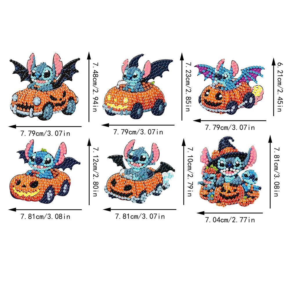 6pcs/Set Racing Series Diamond Painting Magnets for Refrigerator Diamond Art Fridge Magnets for Adults Diamond Art Refrigerator Magnets Kits