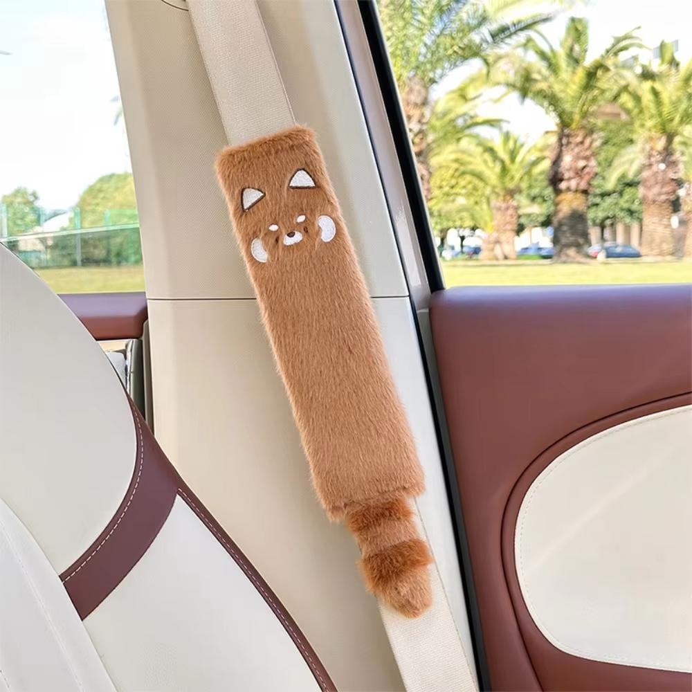 Automobile Safety Belt Decoration Cartoon Animal Seatbelt Cover Shoulder Pad Plush Automobile Accessories Car Decorations