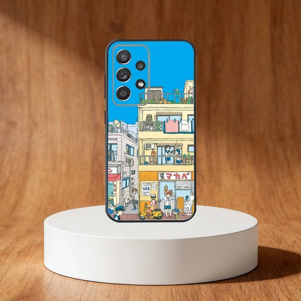 CITY THE ANIMATION Anime Phone Case For Samsung S25,S24,S21,S22,S23,S30,Ultra,S20,Plus,Fe,Note,10,9,5G Black Cover