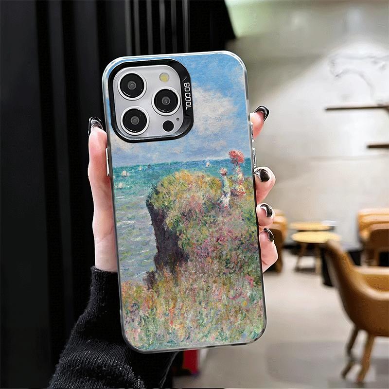Claude Monet Oil Painting Shockproof Phone Case for iPhone 17 Air 16 16E 15 Pro Max 14 Plus 13 Mini 12 Back Cover Anti Fall Fund