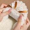 Campus style color matching cotton slippers bow autumn and winter fluff mop indoor home use velvet thick-soled thermal cotton shoes