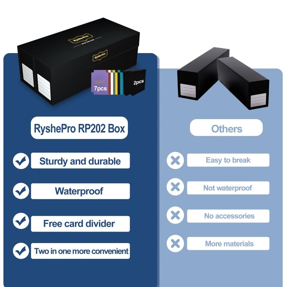 Holds 2400+ Sleeveless Trading Card Storage Box with Magnetic Closure Bulk Graded Deck Case For Final Fantasy Mtg Sports Cards