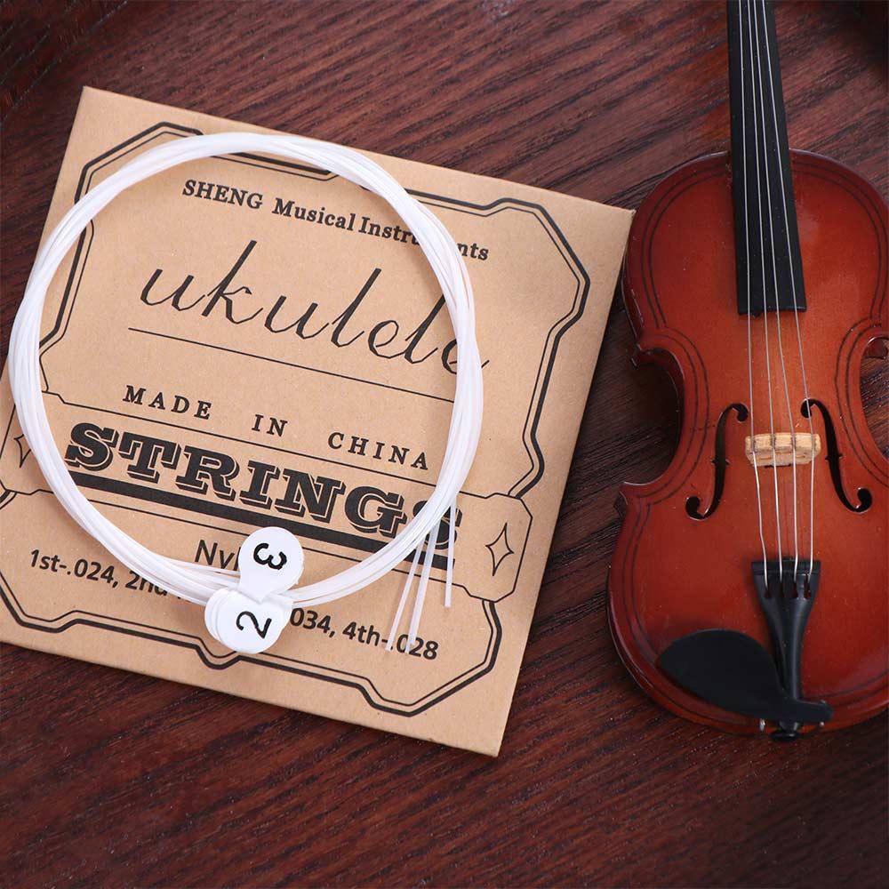 1 Set Universal Ukulele Strings Replacement Classical Guitar Strings  For 21 / 23 / 26-inch Ukulele