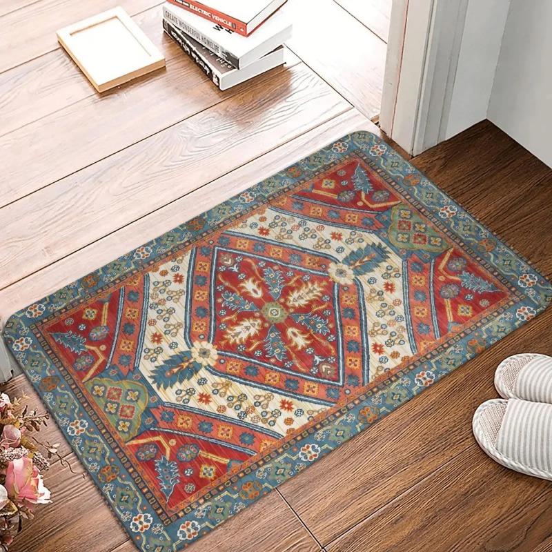 Moroccan Ethnic Bathroom Mats Small Rugs Soft Kitchen Carpet Home Living Room Carpets Entrance Door Mats New Year Decorative