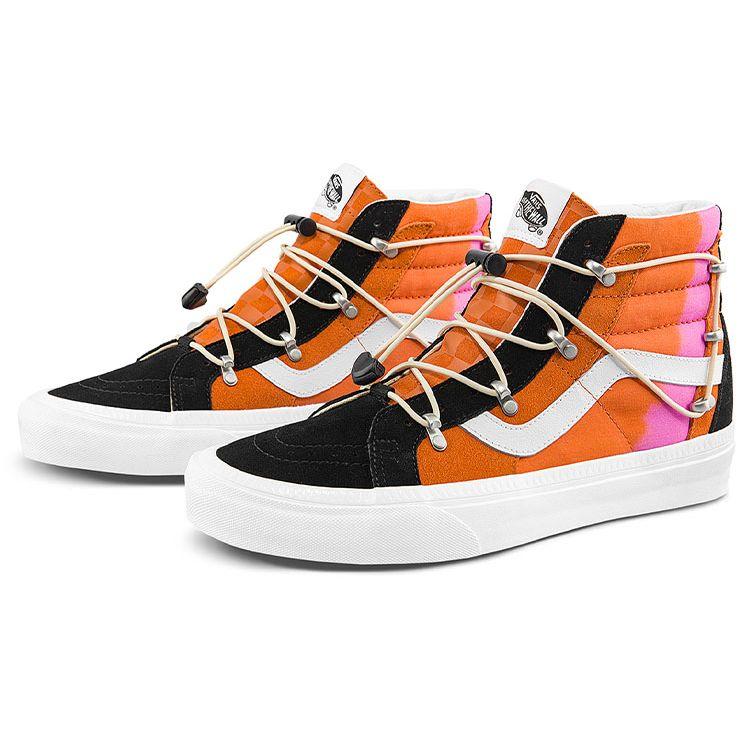 Vans Sk8 Echo Dx High Top Skate Shoes Unisex Sneakers Orange White VN0A7Q5OY8J