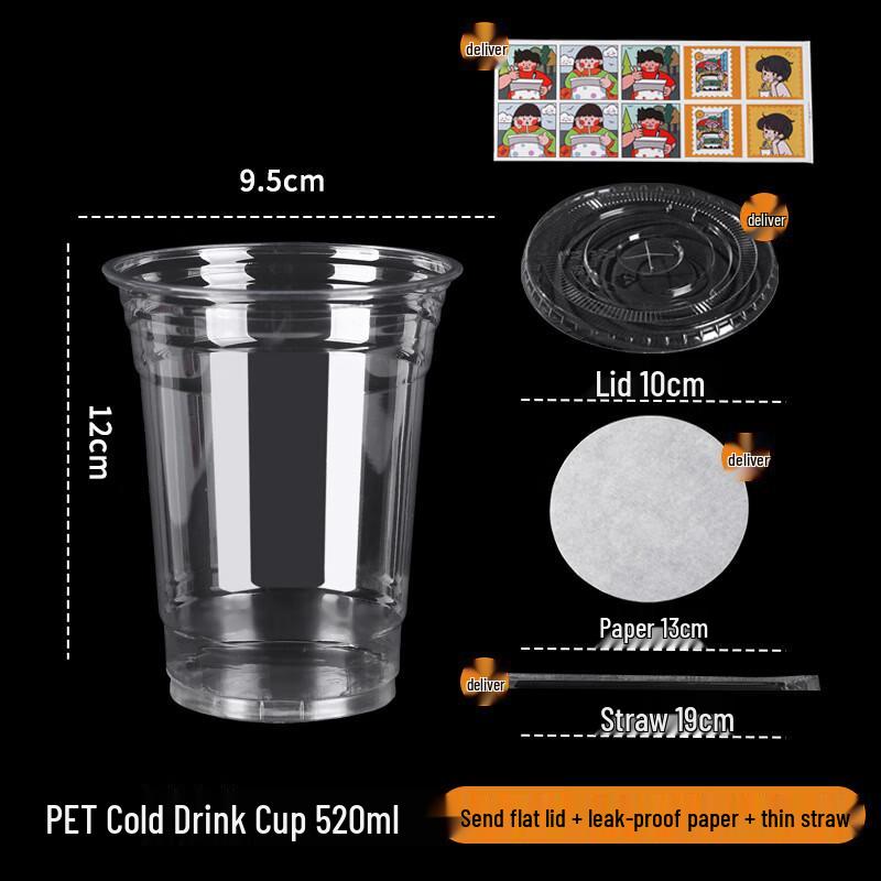 DYMAYKI Disposable Plastic Cold Drink Cups