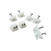 50pcs Furniture Chest Drawer Bottom Repair Fixing Mending Wedges Drawer Angle Code Bracket Fastener with Screws