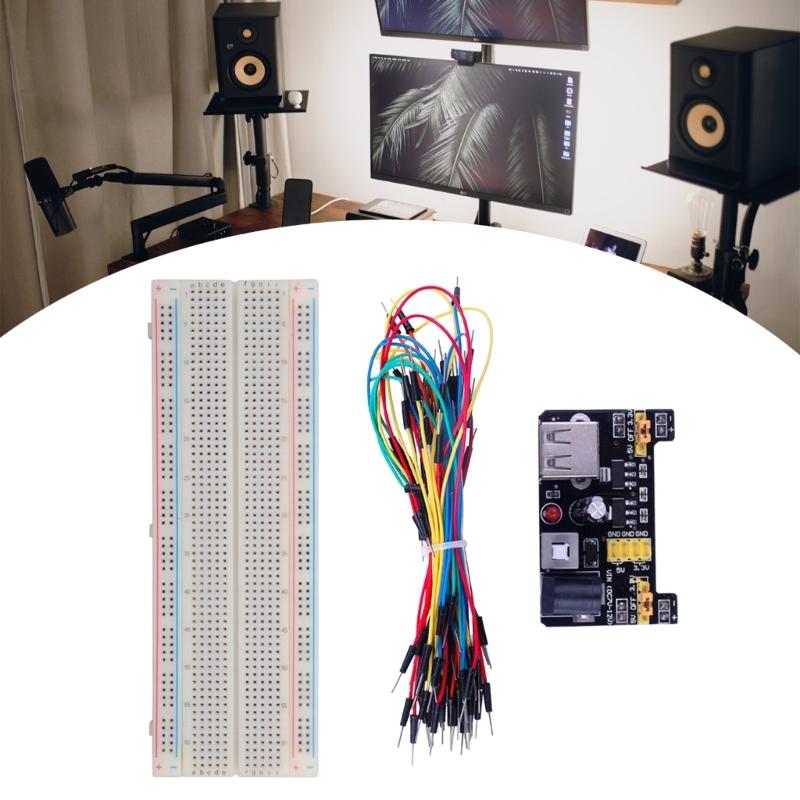MB102 Breadboard for MB102 Protoboard PCB Board BreadBoard 830 Point Solderless Universal Prototype Test Develop