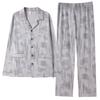 Pajamas Men'S Spring And Autumn Autumn Pure Cotton Long Sleeves Wear Loungewear Men'S Large Size Suit