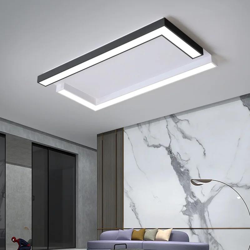 Modern Minimalist Ceiling Lights For Bedroom Dining Living Room Kitchens Creative Square Gray Black Indoor Lighting Fixtures