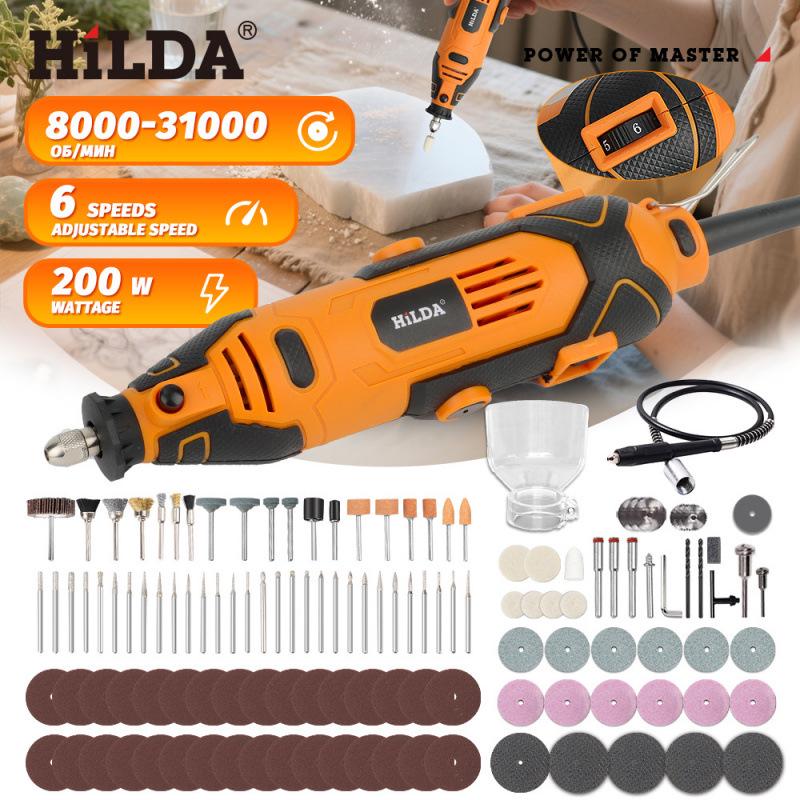 

176-Piece Electric Grinder Set: Variable Speed Engraving & Polishing Machine