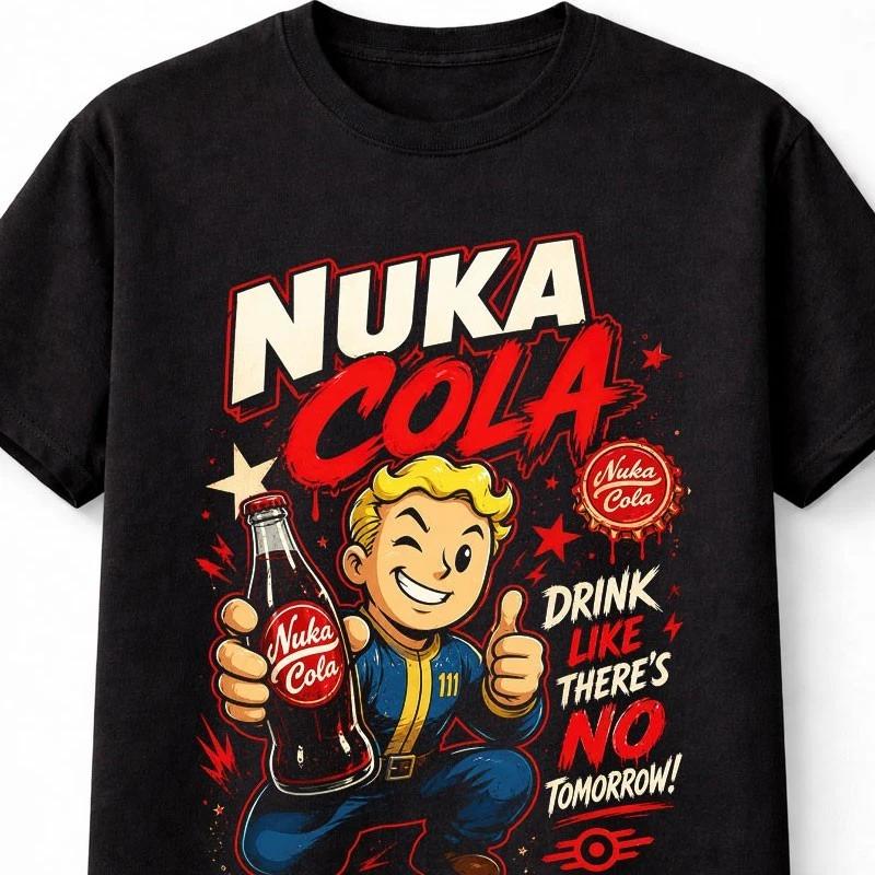 Nuka Cola Fallout Vault Boy Gamer Apocalypse Game Unisex TShirt S