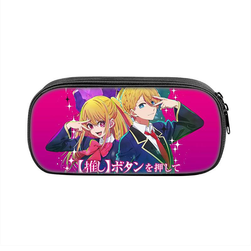 Oshi No Ko Kids Pencil Case With Large Capacity For School Storage And Stationery Organization