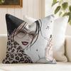 Anime Nnana Cushion Cover Natural Linen Double Sided Print  Throw Pillow Case for Sofa Couch Home Decor