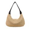 Hand-woven Bag for Women's New Trendy and Fashionable Retro Tote Bag Versatile Large Capacity Shoulder Bag Straw Woven Bag
