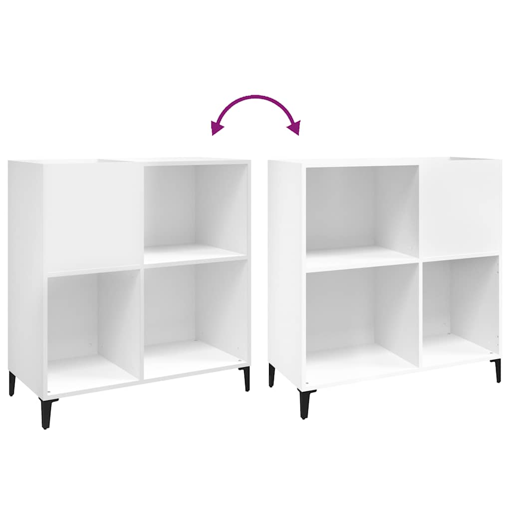 Minimalistischer klassischer CD-Schrank, Zeitschriften- und Bücherregal, Vasen-Dekorationsvitrine, 84,5 x 38 x 89 cm