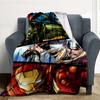 1pc Heroes Marvel All-Season Comfort, Outdoor Flannel Blanket - Soft, Warm & Cozy for Naps, Camping & Travel 075