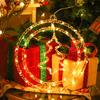 LED Light String, Battery Powered Double Round Pendant Light with Remote and Timer, Holiday Lamp for Camping Home Decoration