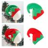 Adult Elf Hat with Bells for Holiday New Year Red and Green Christmas Symbol Red and Green Hat with Bells Pendant