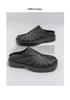 Men's Retro Split-Toe Leather Loafers & Mules - Large Size Slip-On Half Slippers