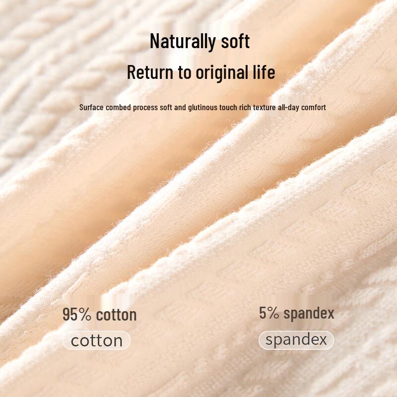 FENTENGCARE Women's 7-Pack Antibacterial Cotton Mid-Waist Panties