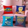 Beverage R-Richards Drink Cushion Cover Breathable Linen Pillowcase Summer Odorless Eco-Friendly Invisible Zipper Washable