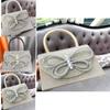 Stylish Cross-border Wedding Party Dress Bag With Rhinestone Butterfly Bow