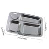 Rectangular Divided Plate Dinner Tray Dinner Plate Suitable for Meal and Snacks