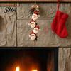 Farmhouse Style Christmas Ornaments Santa Claus Hanging Ornament, 2D Flat Tree Decoration, Rustic Wood Holiday Wall Decor Sign with Pine Branches