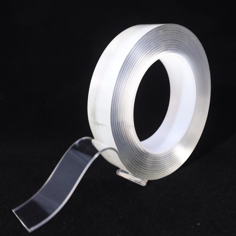 Enhanced Nano Double-Sided Seamless Acrylic Tape - Large, Transparent, Waterproof, Strong Adhesion.