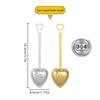 304 Stainless Steel Heart-Shaped Tea Infuser with Handle & Chain