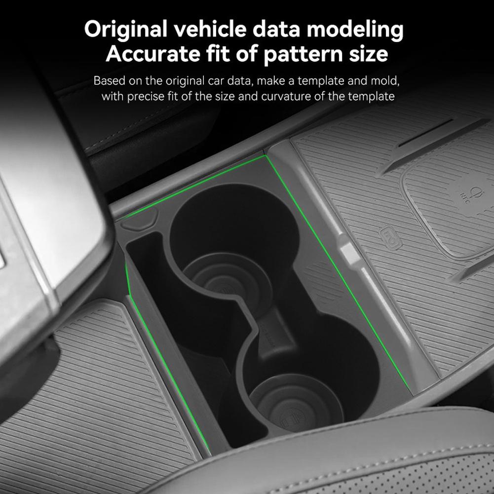 Car Cup Holder For EV3 Car Accessory TPE Insert Console Cup Holder Perfect Fit Scratch Resistant Easy Installation