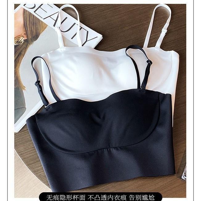 Jimei summer tube top underwear women's small breasts gather anti-light beautiful back sling vest type seamless bra wrap