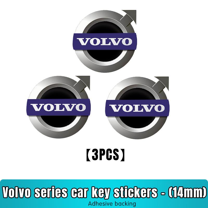 New 14mm Fob Car Logo Sticker for Car Remote Control Key For Volvo XC90 V90 V60 XC60 V40 S80 S60 S90 C40 XC40 V70 XC70 C30 C70