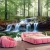 Waterfall Stream Wall Mural 3d Forest Landscape Wallpaper Removable Large Photo Sticker Background Wall Decor For Living Room Bedroom Wallpaper