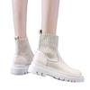 Brown Martin Boots Women's New Spring and Autumn Fashion Boots Retro Thick-soled Heightening Short Boots