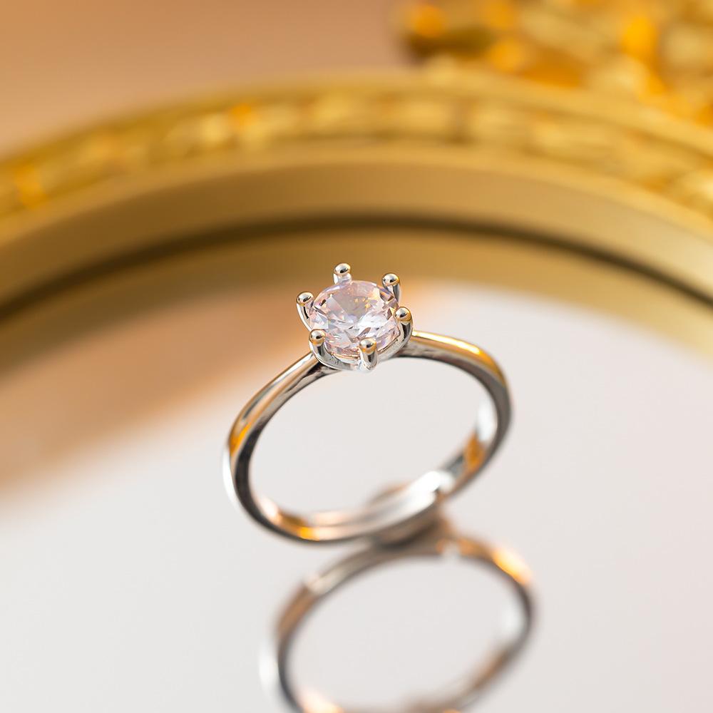 Exquisite super flash zircon ring for girls, light luxury, high-end sense opening adjustable ring, simple real gold electroplating