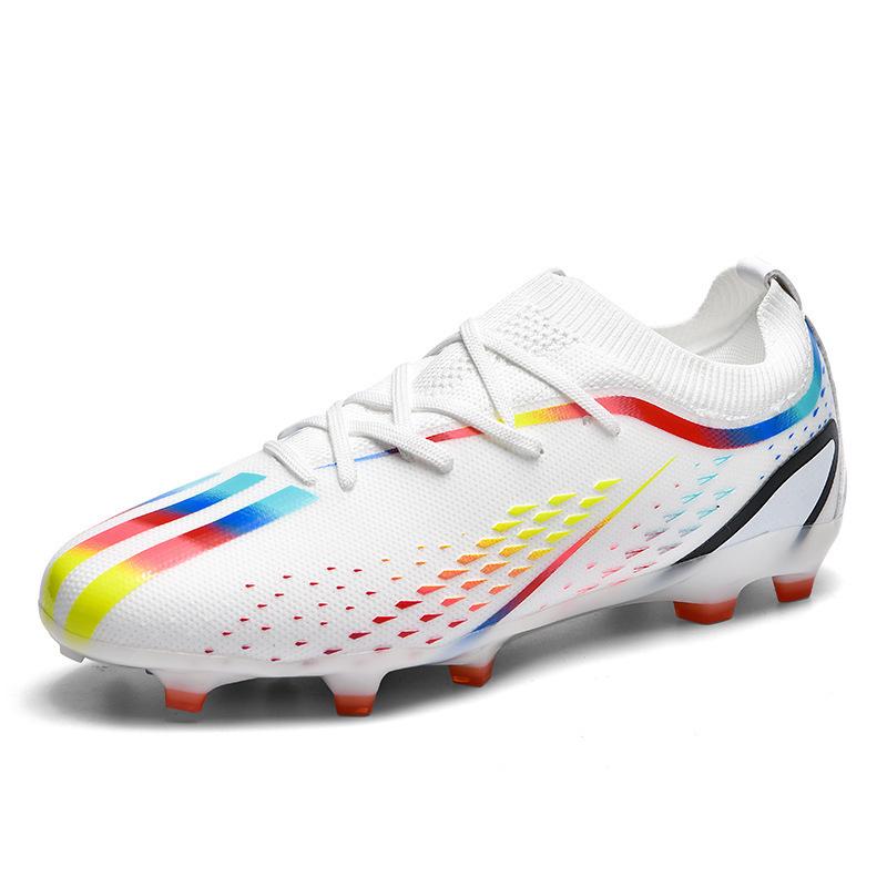 X2036 Putian Flying Knitting Football Shoes Boys And Teenagers Students Long Nails Training Game Sports Shoes