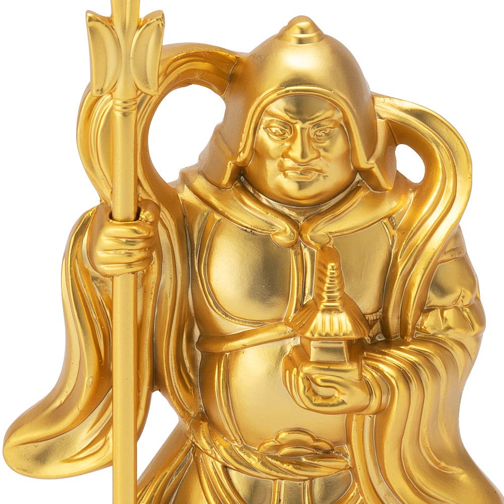 Buddhistischer Altar Shop Takita Shoten Buddha Statue Gut Gut Sieben Glücksbringer Bishamonten x Breite von Hideun Wohlhabend gut gut Böses abwehrend ausgestellt von