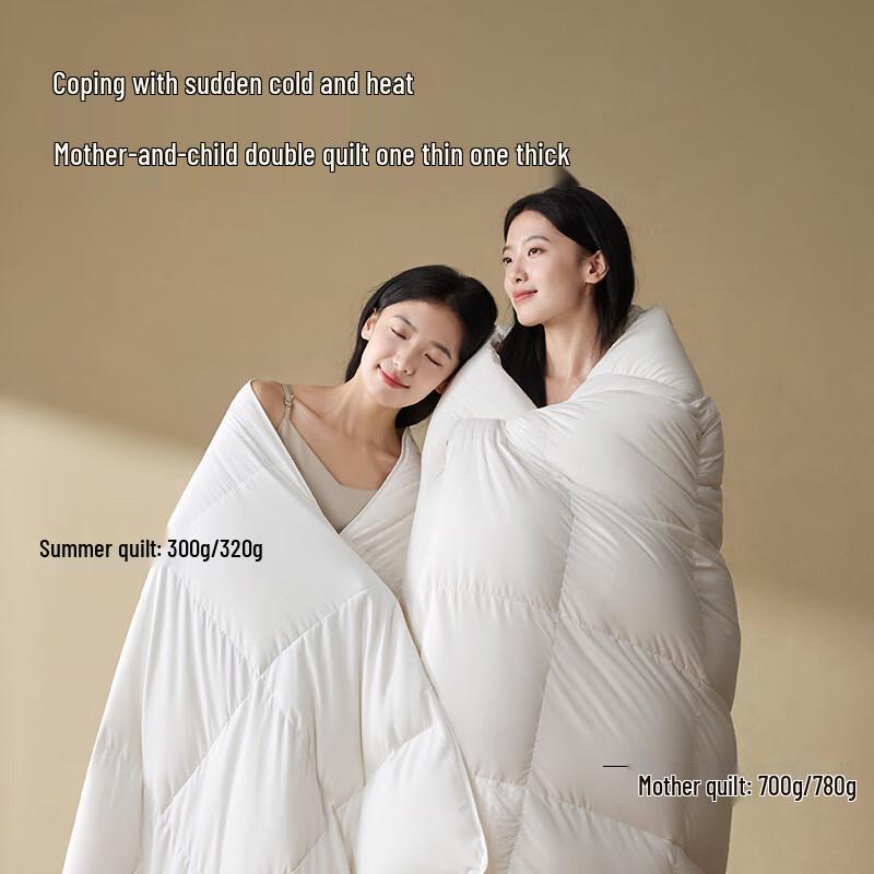 Jingdong Zhizao 90% White Duck Down All-Season Comforter