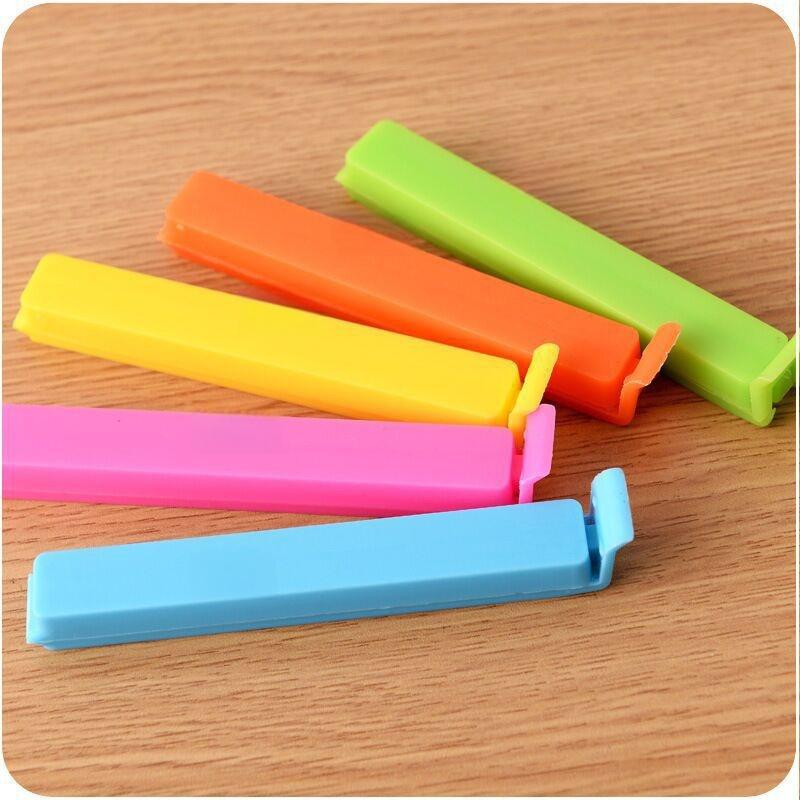 Cute Candy Color Plastic Sealing Clips Creative Snack Bag Sealer Clamp Multifunctional Food Storage Clip Tea Bags Accessory