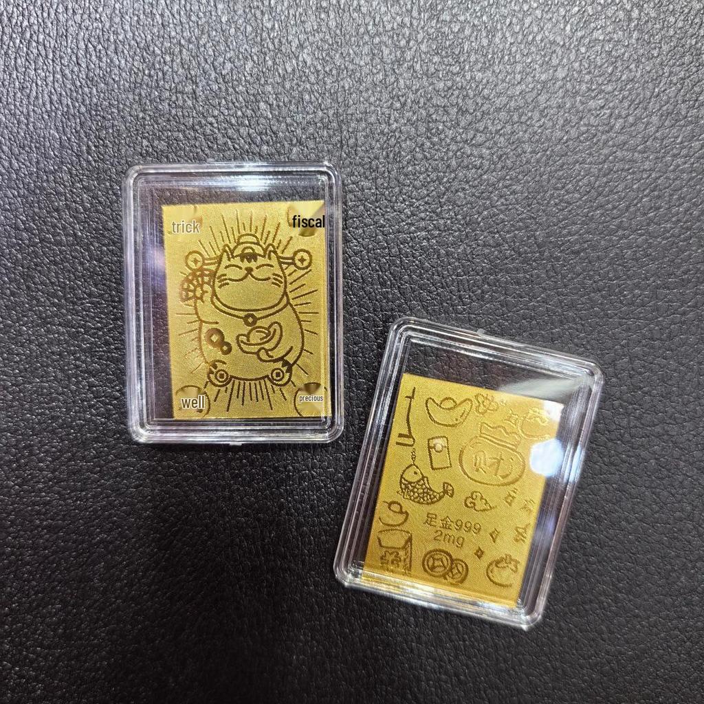 Gold Mobile Phone Sticker 999 Pure Gold - Prosperity & Wealth Charm Gift