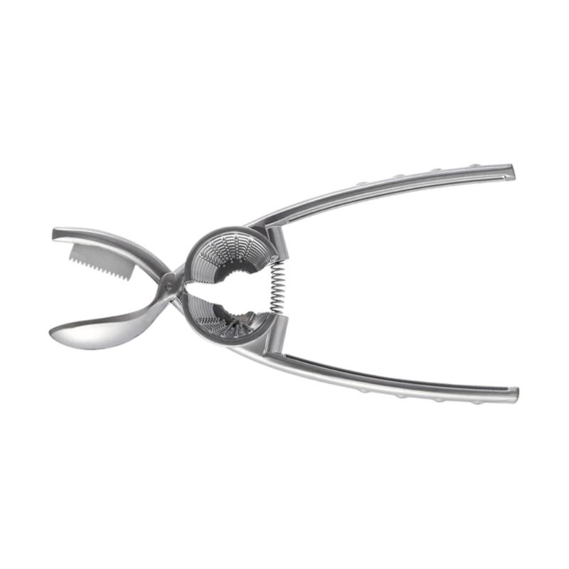 

Stainless Steel Small Nut Cracker Efficient Nut Cracking Tool Kitchen Gadget Ergonomic Nutcrackers for Elderly and Kids 1 серебряный